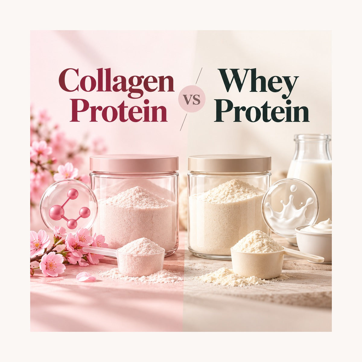 Collagen Protein vs Whey Protein: Which Is Better for You?, square editorial featured image