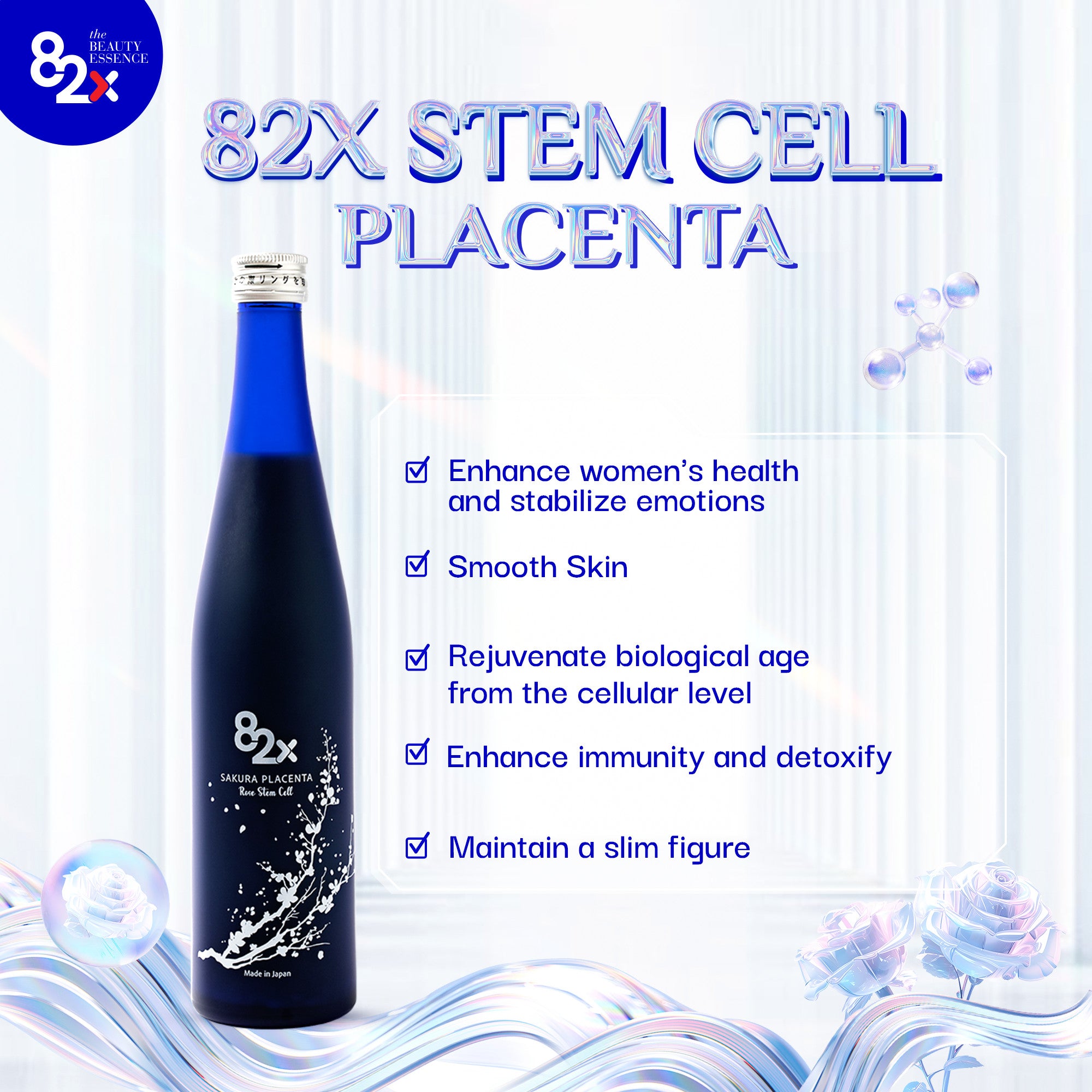 82X Stem Cell Placenta- Fish collagen peptide from marine (500ml 