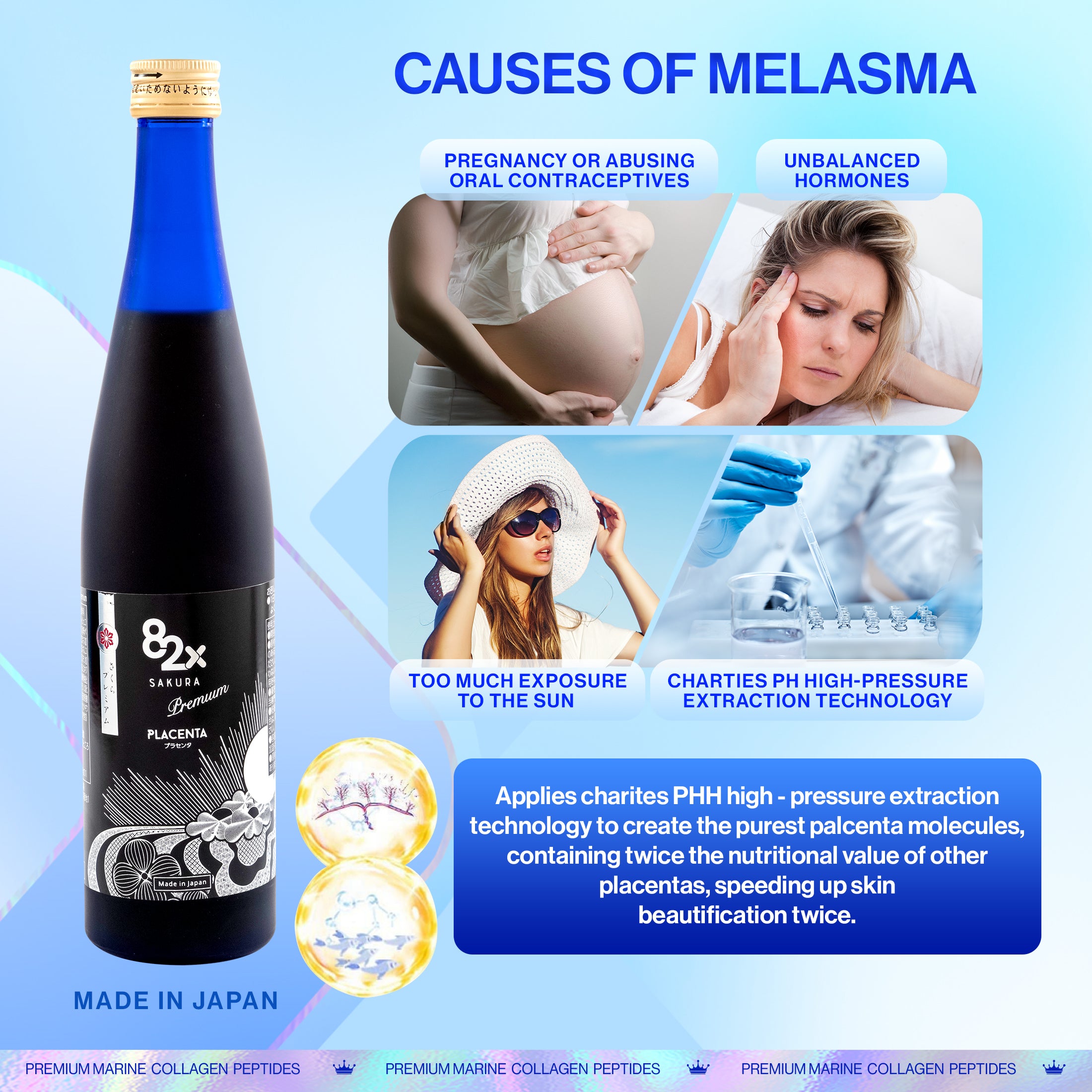 82X Sakura Placenta Premium - The best beauty and healthy drink