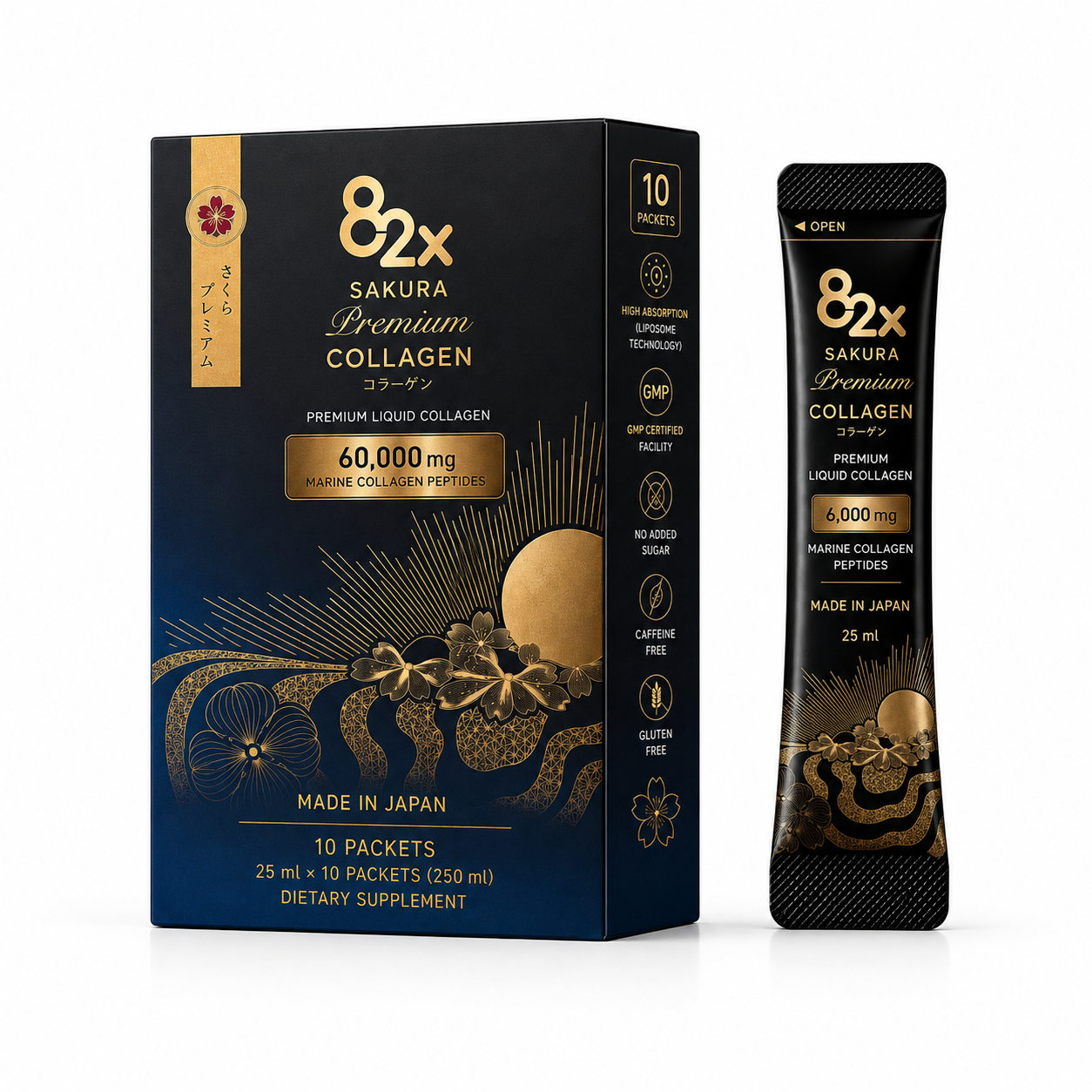 82X Sakura Collagen Shots