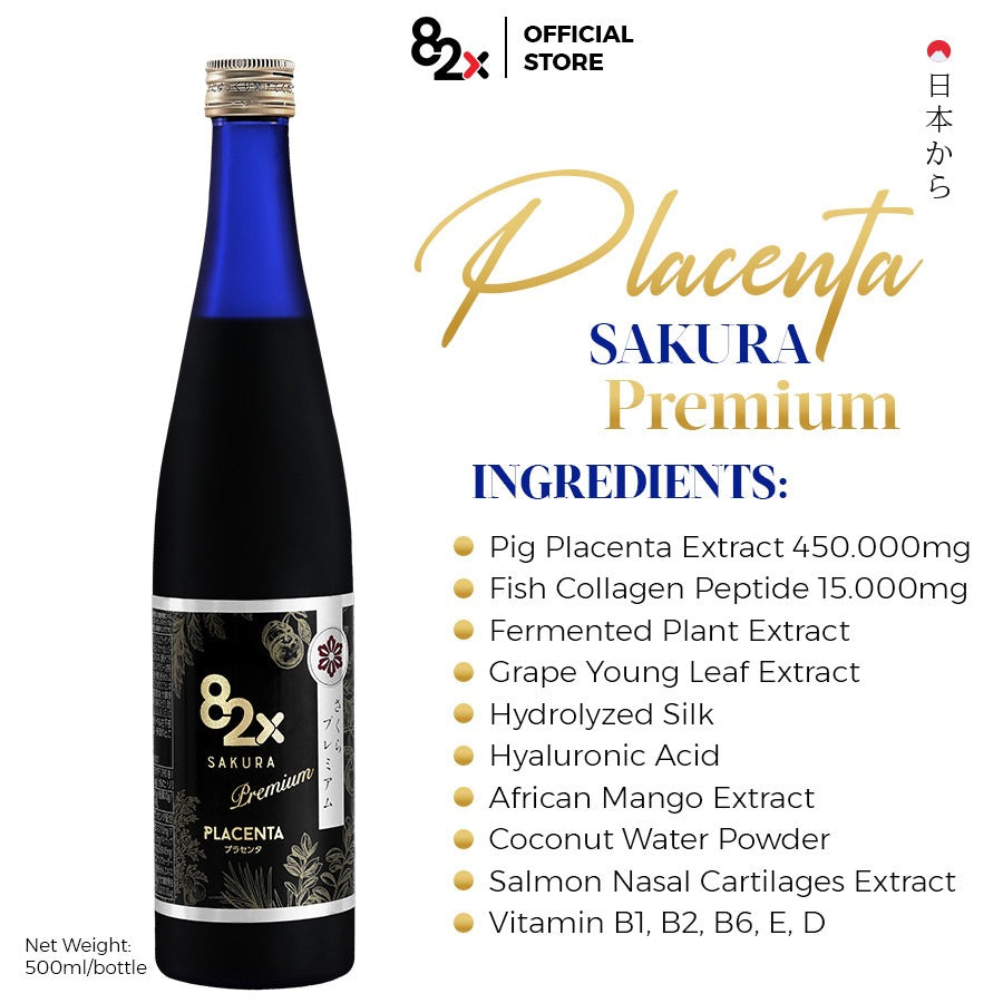 82X Sakura Placenta Premium - The best beauty and healthy drink