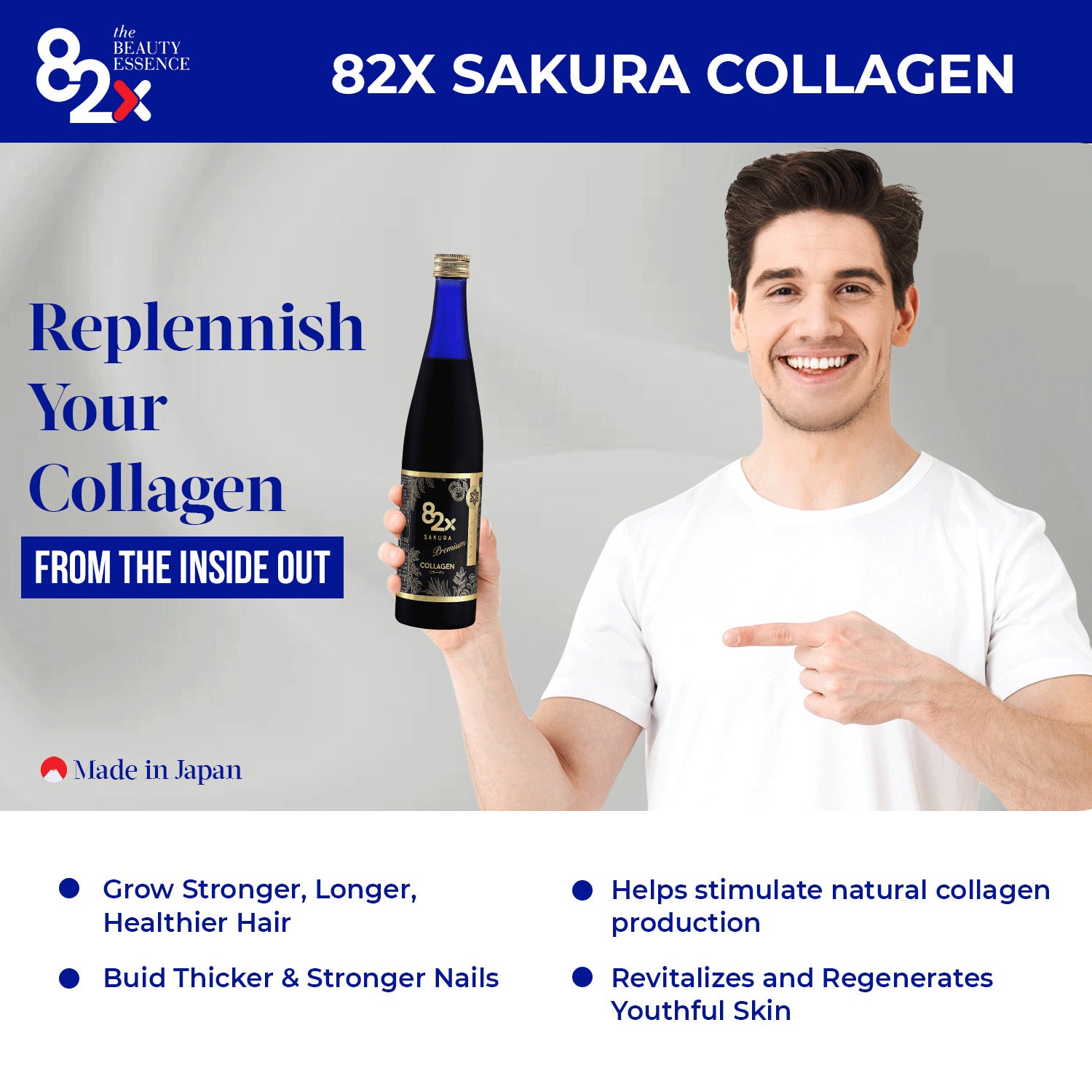 82X Collagen Sakura - Fish collagen peptide from marine (500ml